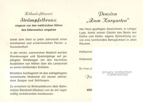 AK / Ansichtskarte Struempfelbrunn Fliegeraufnahme Gasthof Pension Zum Kurgarten  Struempfelbrunn