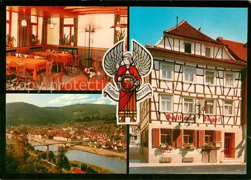 AK / Ansichtskarte Eberbach_Neckar Gasthaus Zum Engel Neckar Eberbach Neckar