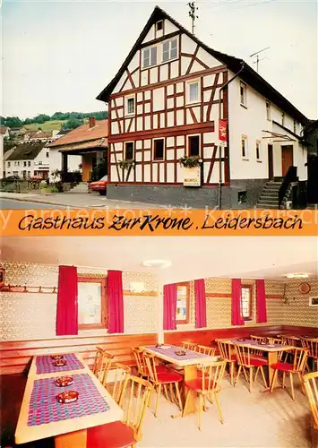 AK / Ansichtskarte Leidersbach Gasthaus Zur Krone Fachwerkhaus Leidersbach