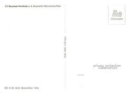 AK / Ansichtskarte Hambach_Neustadt Teilansichten Hambach_Neustadt