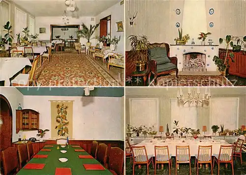 AK / Ansichtskarte Molfsee Hotel Seestern Restaurant Kaminzimmer Molfsee