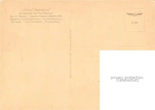 AK / Ansichtskarte Molfsee Hotel Seestern Restaurant Kaminzimmer Molfsee