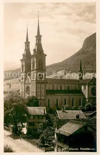 AK / Ansichtskarte Glarus_GL Stadtkirche Glarus_GL