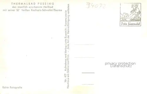 AK / Ansichtskarte Bad_Fuessing Therme Bad_Fuessing