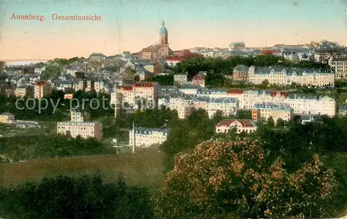 AK / Ansichtskarte Annaberg Buchholz_Erzgebirge Stadtansicht Annaberg Buchholz