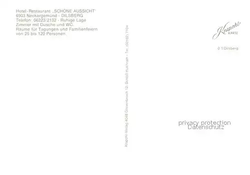 AK / Ansichtskarte Dilsberg Hotel Restaurant Schoene Aussicht Terrasse Dilsberg
