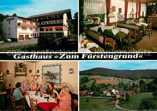 AK / Ansichtskarte Rohrbach_Reichelsheim Gasthaus Pension zum Fuerstengrund Panorama Rohrbach Reichelsheim