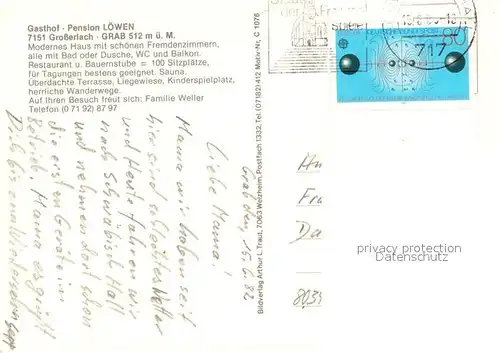AK / Ansichtskarte Grab Gasthof Pension Loewen Gaststube Grab