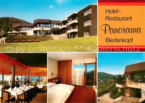 AK / Ansichtskarte Biedenkopf Hotel Restaurant Panorama Biedenkopf
