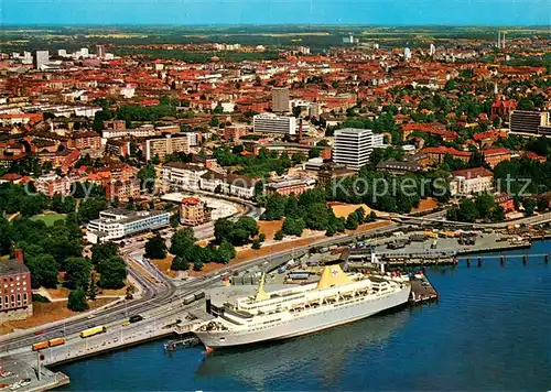 AK / Ansichtskarte Kiel Oslo Kai mit Faehrschiff Kronprins Harald Kiel