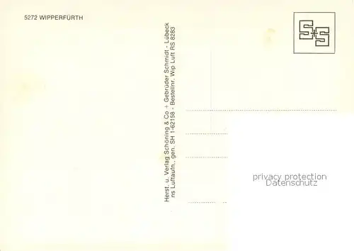 AK / Ansichtskarte Wipperfuerth Fliegeraufnahme Wipperfuerth