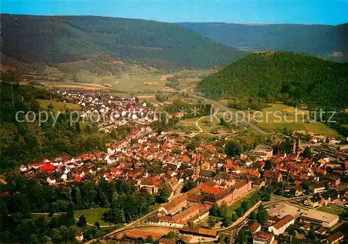 AK / Ansichtskarte Amorbach_Miltenberg Stadtpanorama Odenwald 