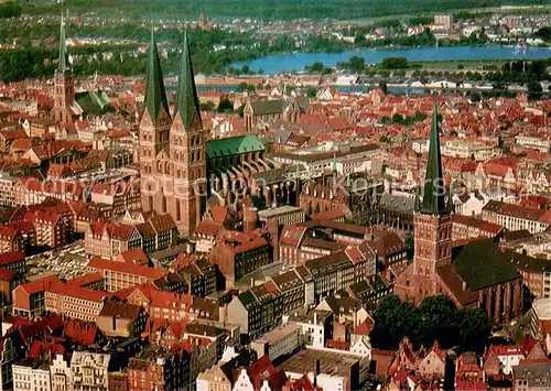 AK / Ansichtskarte Luebeck Stadtzentrum Kirchen Luebeck