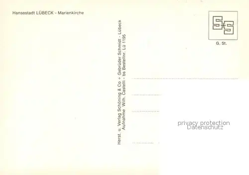 AK / Ansichtskarte Luebeck Marienkirche Hansestadt Luebeck