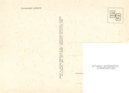 AK / Ansichtskarte Luebeck Stadtansicht mit Kirche Luebeck