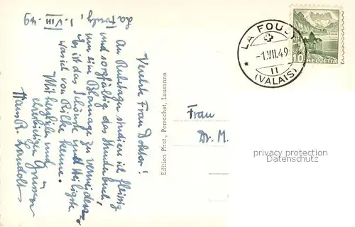 AK / Ansichtskarte Lac_Ferret_VS et Col de Fenetre 