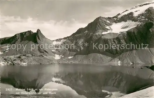 AK / Ansichtskarte Muttsee_2448m_GL am Kistenpass mit Hintersulzhoerner und Ruchi 