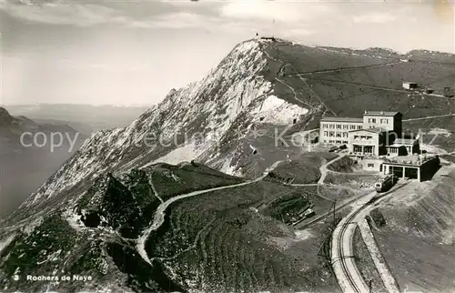 AK / Ansichtskarte Rochers_de_Naye Fliegeraufnahme Berghotel Rochers_de_Naye