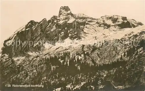 AK / Ansichtskarte Raedertenstock_Redertenstock_2292m_GL Muttriberg 