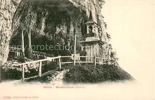 AK / Ansichtskarte Saentis_AR Wildkirchlein Saentis_AR