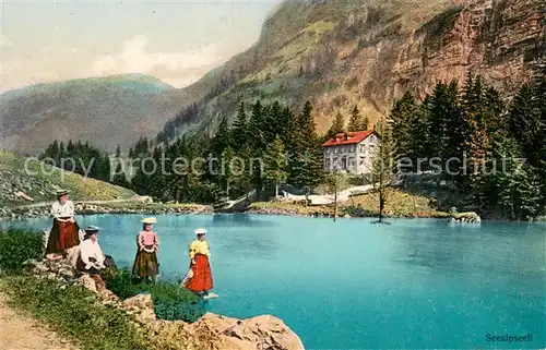 AK / Ansichtskarte Seealpsee_Saentis_IR Panorama 