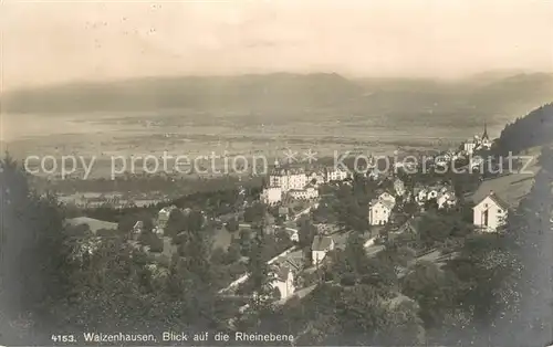 AK / Ansichtskarte Walzenhausen_AR Blick auf die Rheinebene Walzenhausen AR