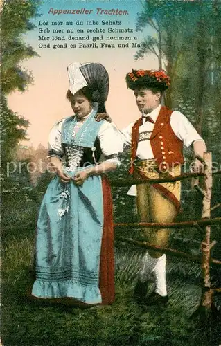 AK / Ansichtskarte Appenzell_IR Appenzeller Trachten Appenzell IR