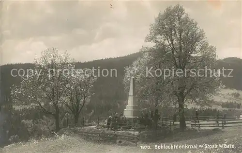 AK / Ansichtskarte Stoss_Altstaetten Schlachtdenkmal Stoss_Altstaetten