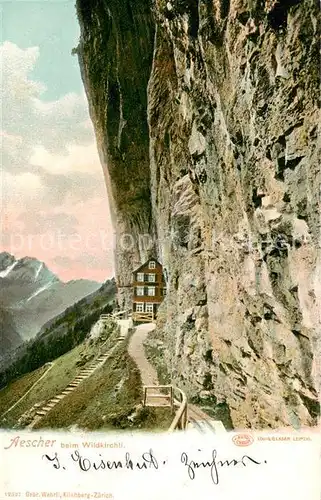 AK / Ansichtskarte Aescher Wildkirchli_IR Wildkirchli 