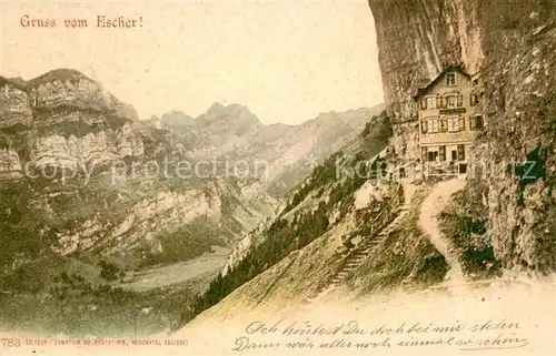 AK / Ansichtskarte Aescher Wildkirchli_IR Panorama 