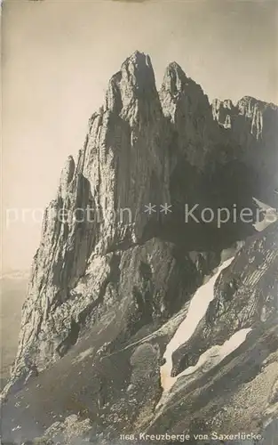 AK / Ansichtskarte Kreuzberge_2065m_SG von Saxerluecke 
