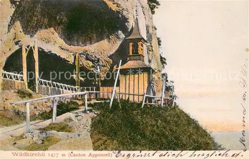 AK / Ansichtskarte Aescher Wildkirchli_IR Bergkirchli 