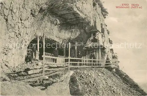 AK / Ansichtskarte Aescher Wildkirchli_IR Bergkirchlein 