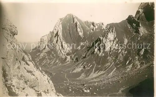 AK / Ansichtskarte Saentis_AR Panorama mit Wetterwarte Saentis_AR