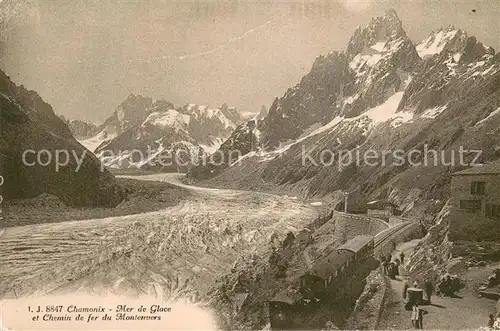 AK / Ansichtskarte Chamonix Mer de Glace et Chemin de fer du Montenvers Chamonix