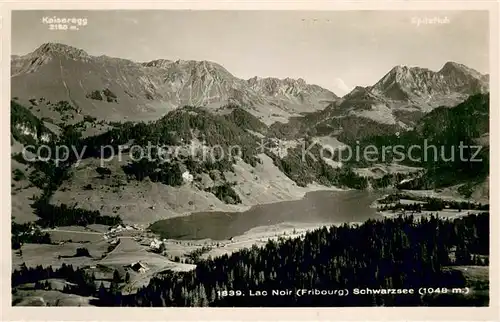 AK / Ansichtskarte Fribourg_FR Hotel Restaurant Gypsera Lac Noir Fribourg FR