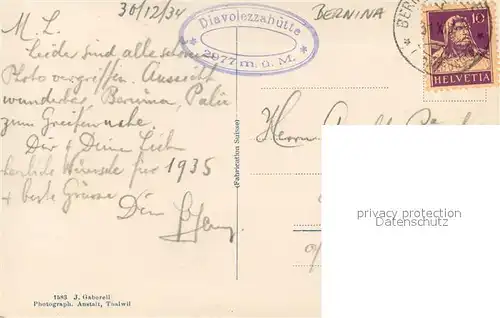 AK / Ansichtskarte Bernina_GR Crast aguezza Bernina_GR