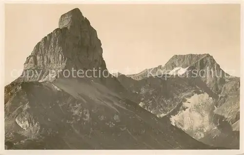 AK / Ansichtskarte Eggstock_3556m_UR und Boeser Faulen vom Kneugrat gesehen 