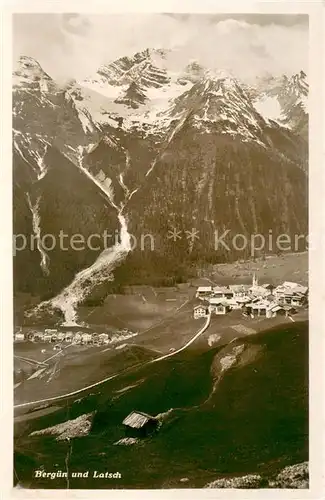 AK / Ansichtskarte Berguen_Bravuogn_GR und Latsch Berguen_Bravuogn_GR