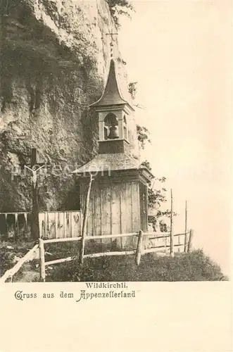 AK / Ansichtskarte Aescher Wildkirchli_IR Bergkirchlein 