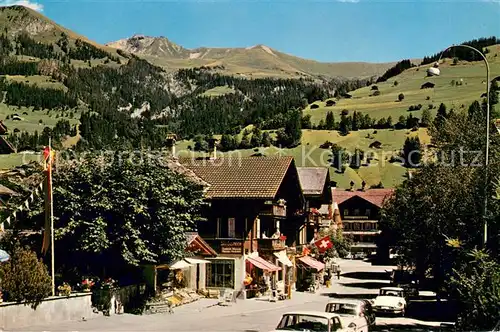 AK / Ansichtskarte Lenk_Simmental Dorfpartie Seewlenhorn Tierberg Laveygrat Lenk Simmental