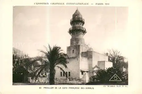 AK / Ansichtskarte Exposition_Coloniale_Internationale_Paris_1931 Pavillon  Francaise des Somalis 