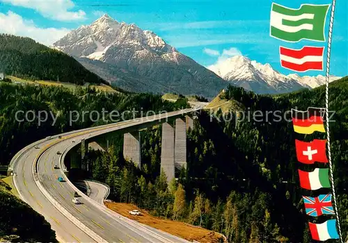 AK / Ansichtskarte Autobahn Europabruecke Brennerautobahn 