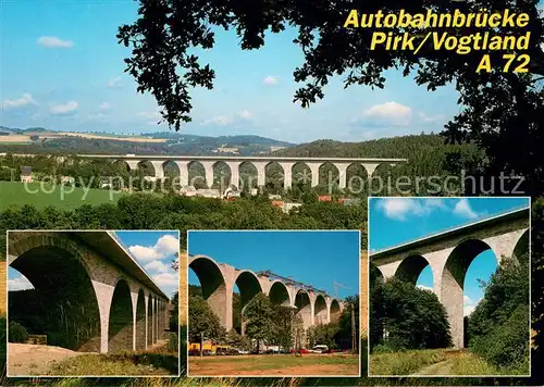 AK / Ansichtskarte Autobahn Bruecke ueber Weisse Elster bei Pirk 