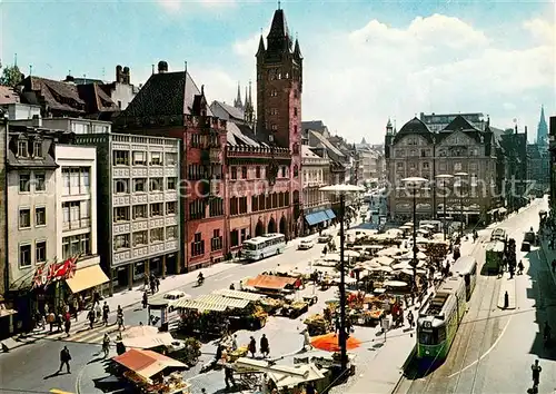 AK / Ansichtskarte Strassenbahn Basel 