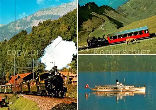 AK / Ansichtskarte Lokomotive Berner Oberland 