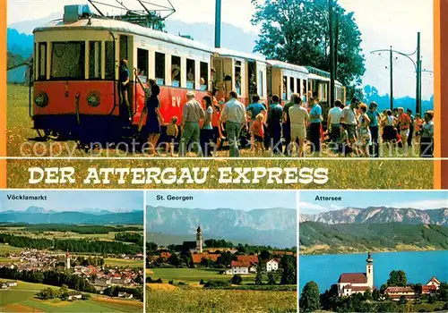 AK / Ansichtskarte Eisenbahn Attergrau Express Eisenbahn