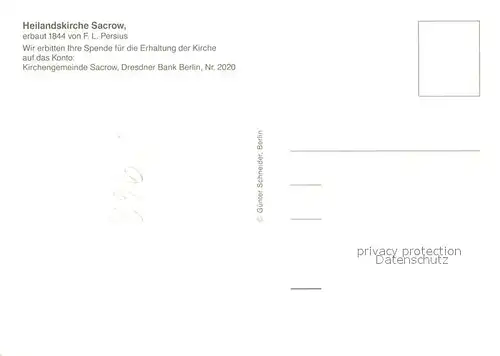 AK / Ansichtskarte Sacrow_Potsdam Fliegeraufnahme Heilandskirche Sacrow Sacrow Potsdam