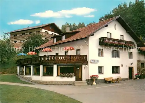 AK / Ansichtskarte Drachselsried Cafe Pension Kopp mit Gaestehaus Drachselsried