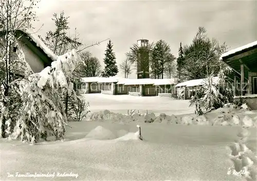 AK / Ansichtskarte Lindenberg_Allgaeu Familienferiendorf Nadenberg im Winter Lindenberg Allgaeu